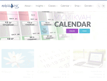 Tablet Screenshot of mikvah.org